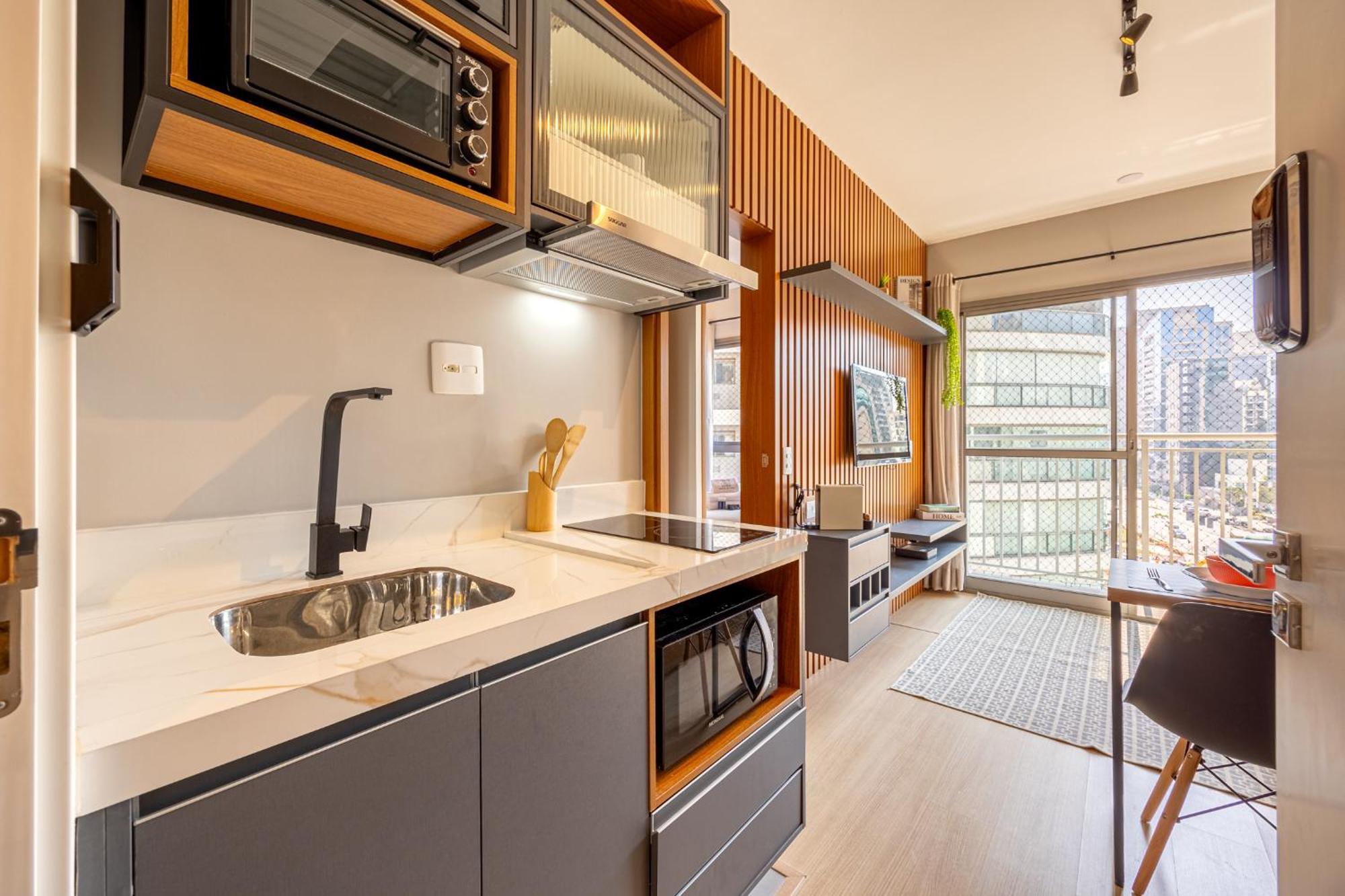 Apartamento Easy Star - Charmoso Apto De 1 Na Av. Santo Amaro - Md02i São Paulo